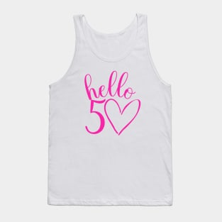 50th birthday pink design Tank Top